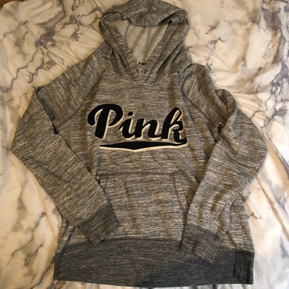 PINK grey hoodie
